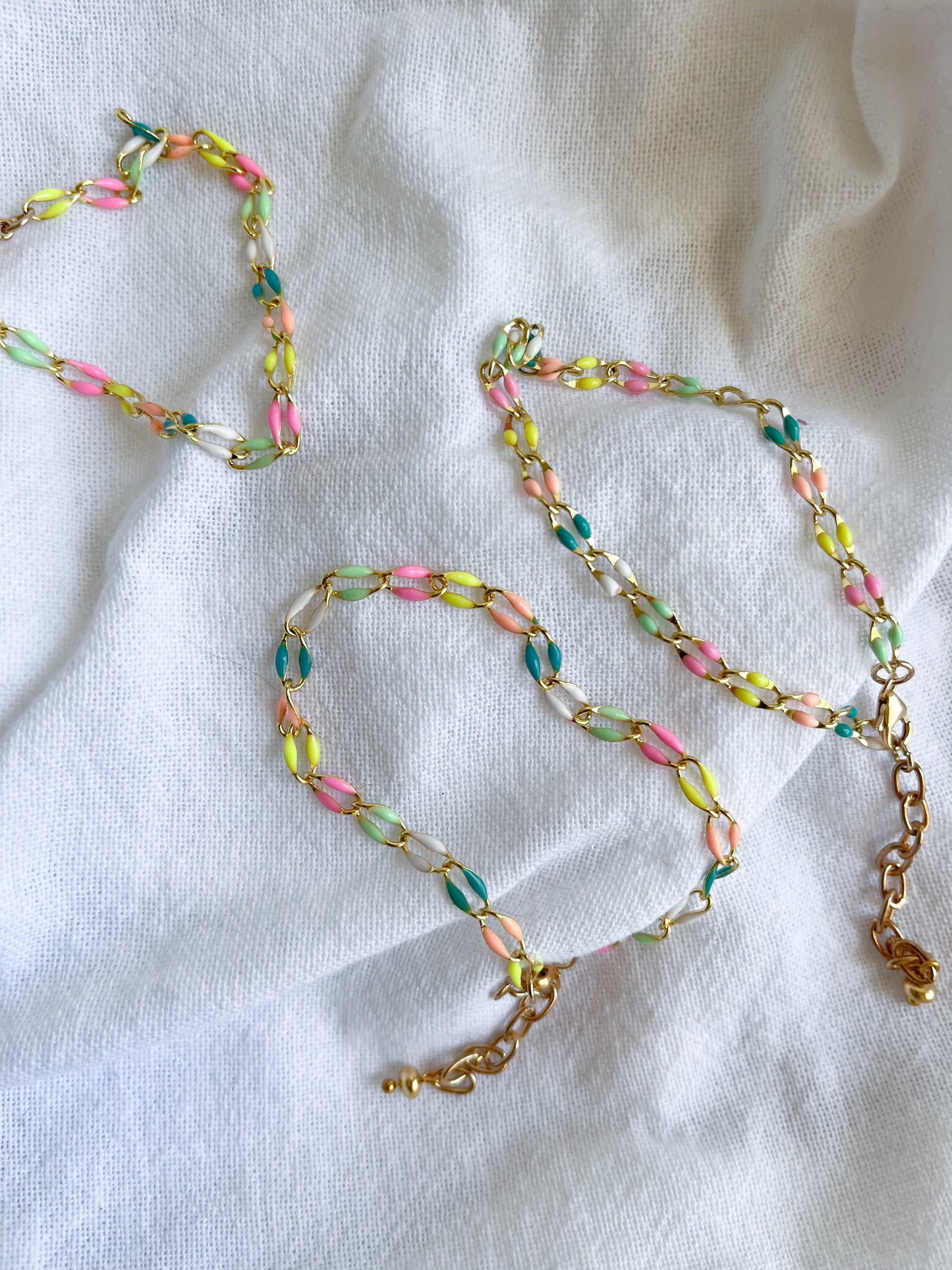 neon enamel bracelet