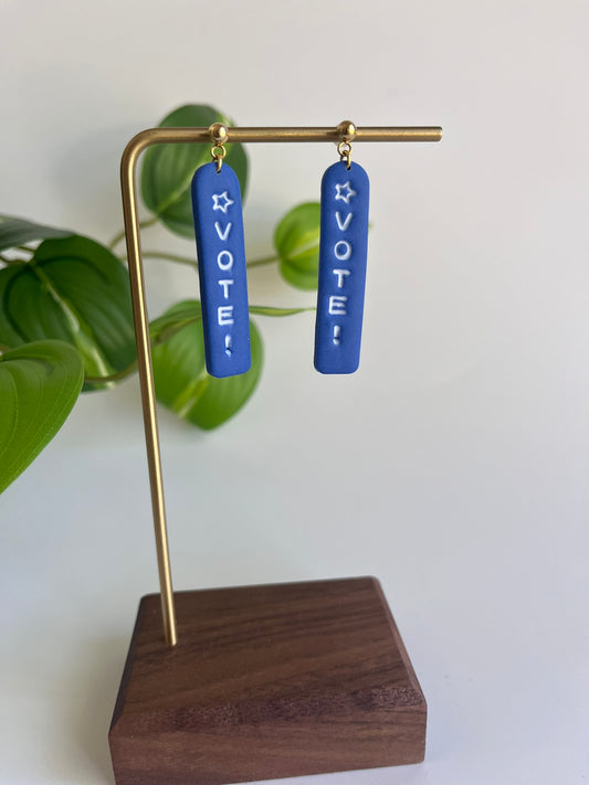 Vote earrings