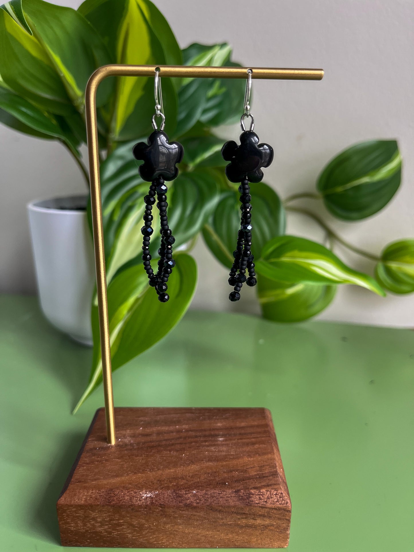 Black Flower Fringe