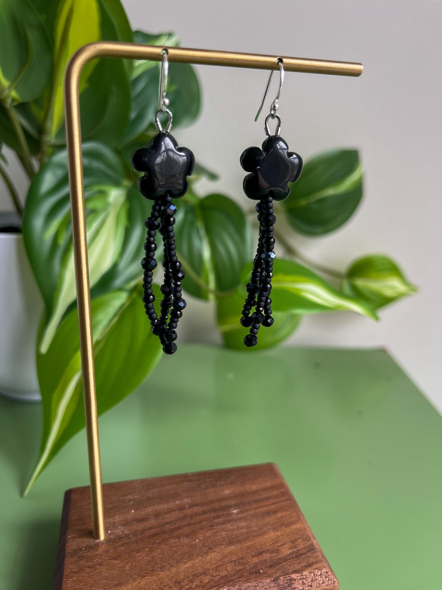 Black Flower Fringe