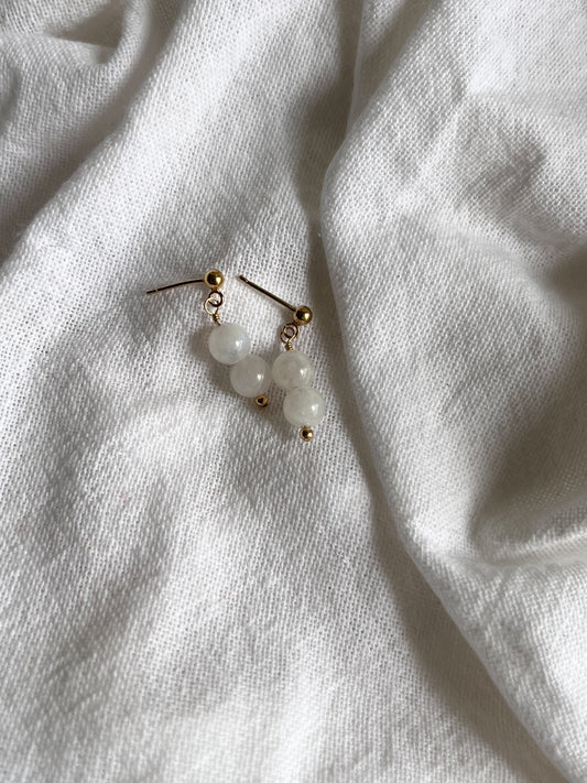 Moonstone Dangle Earrings