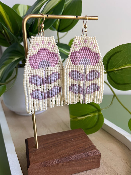 Soft White and Purple Flowers