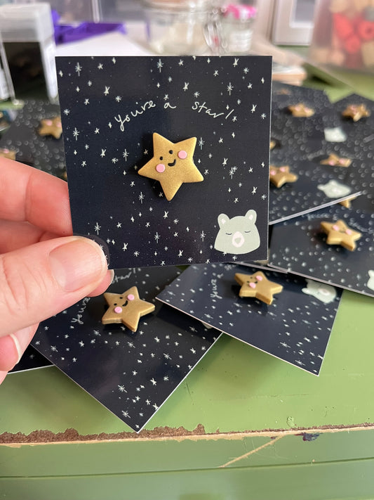 Gold Star Pins for Kelly!